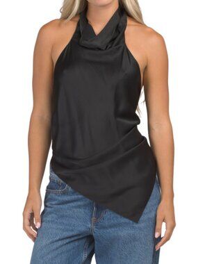 HELMUT LANG Silk Tie Scarf Top
